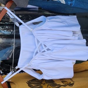 White 2 piece swimsuit (3 pieces total)